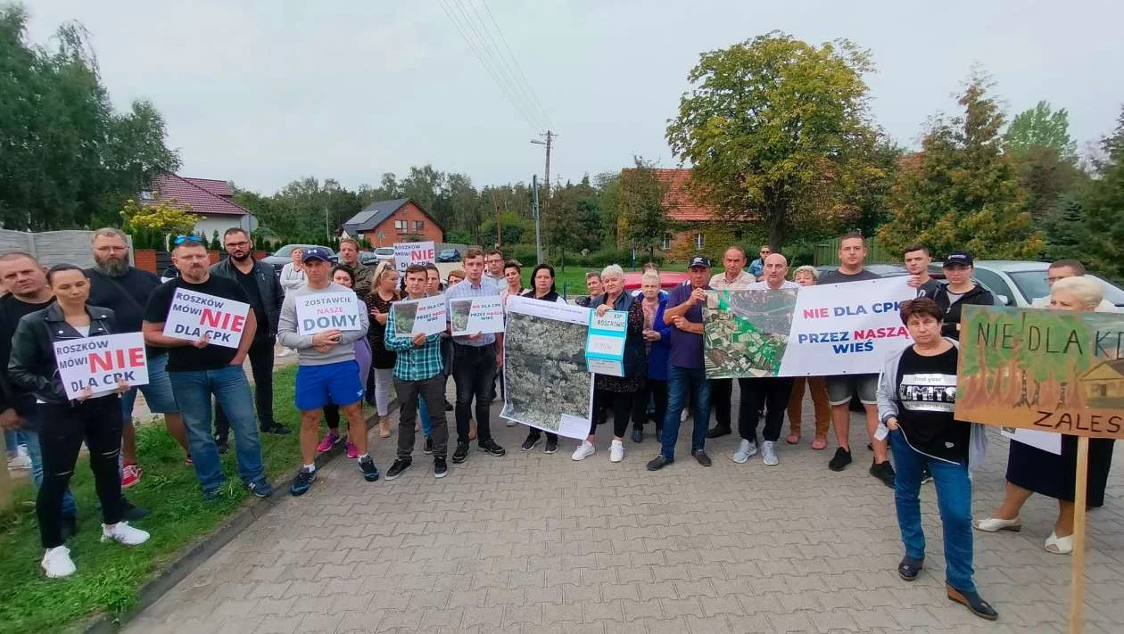 Protest przeciwko CPK - Roszków