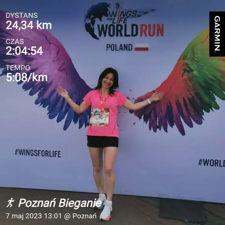 Magdalena Włodarczyk w biegu Wings for Life World Run w Poznaniu