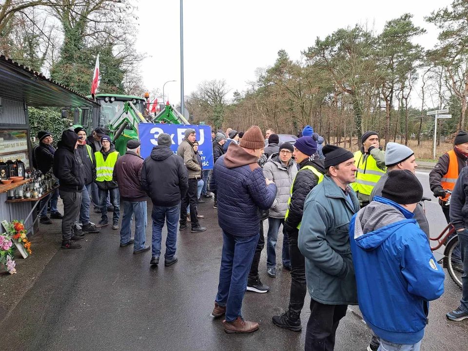 Protest rolników, myśliwych i pszczelarzy w Jarocinie 20 lutego 2024