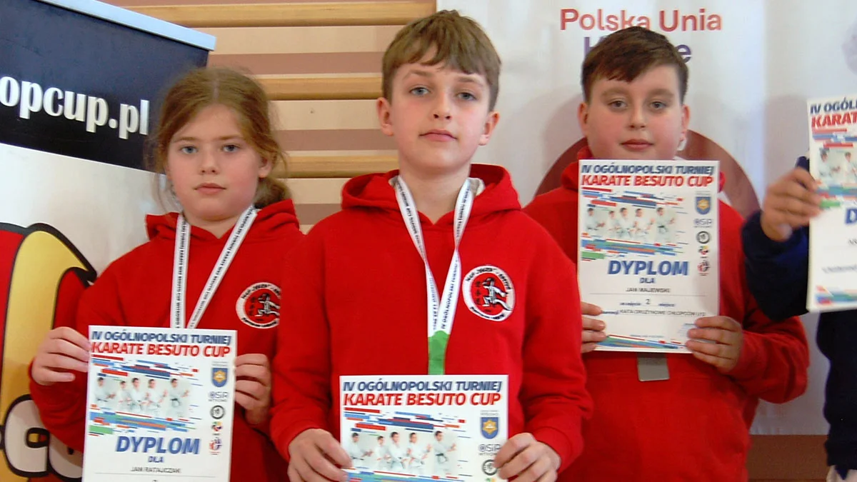 TKKF Tęcza Gostyń na Turnieju Karate Besuto Cup w Witkowie