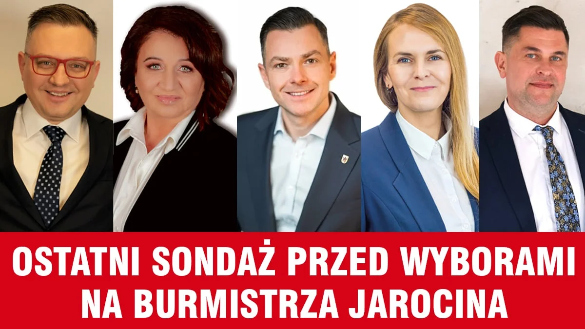 Wybory 2024. Ostatni sondaż przed pierwszą turą wyborów na burmistrza Jarocina - Zdjęcie główne