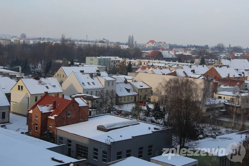 Panorama Pleszewa - widok z elewatora zbożowego