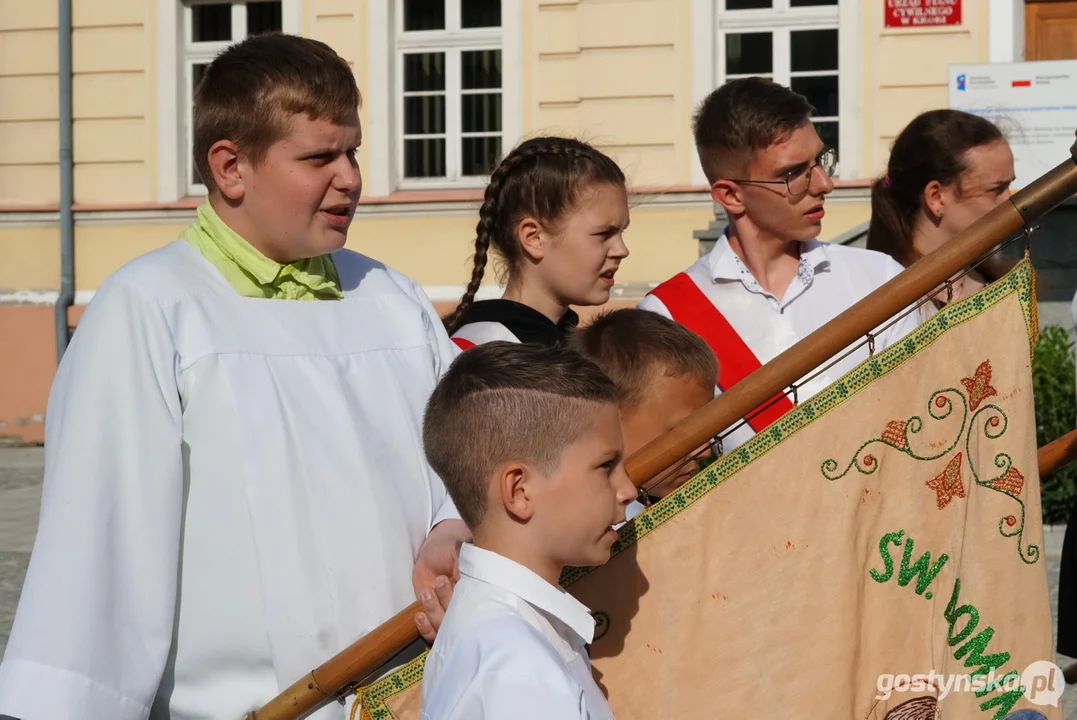 Poświęcenie figury Św. Jana Nepomucena w Krobi