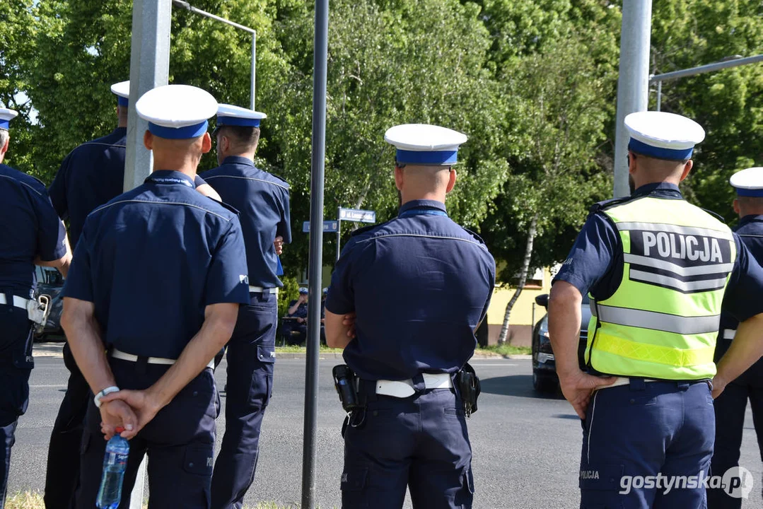 34. Konkurs "Policjant ruchu drogowego 2024” w Gostyniu. Dzień drugi - ręczna regulacja ruchem