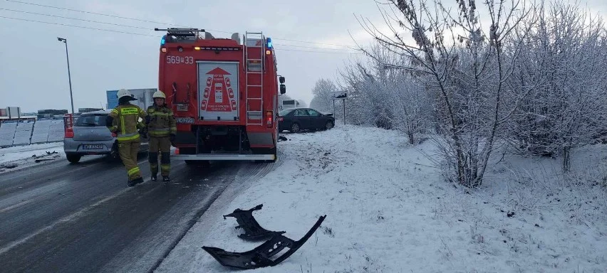 Kolizja na ul. Pleszewskiej w Dobrzycy