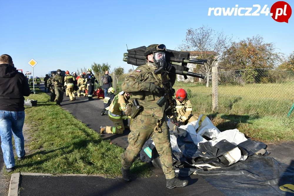 Ćwiczenia służb w Sarnowie i Rawiczu