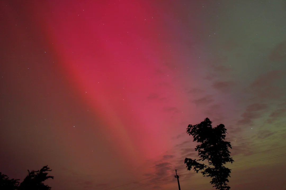 Zorza polarna nad Rozdrażewem