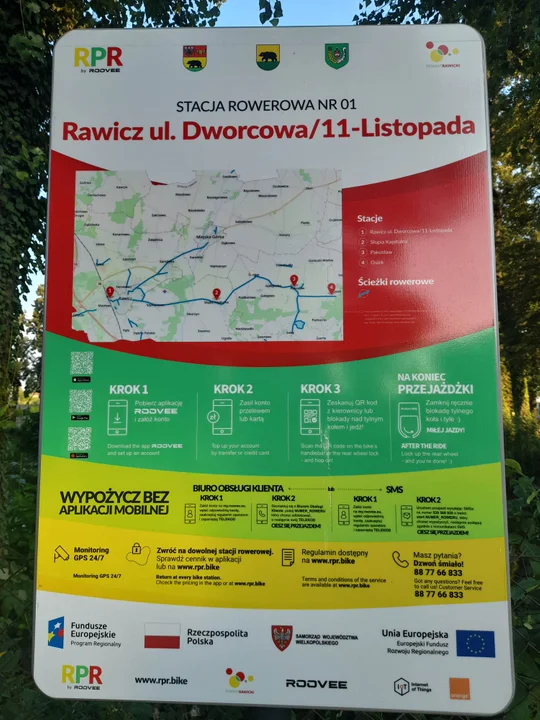 Rowery publiczne w powiecie w rawickim