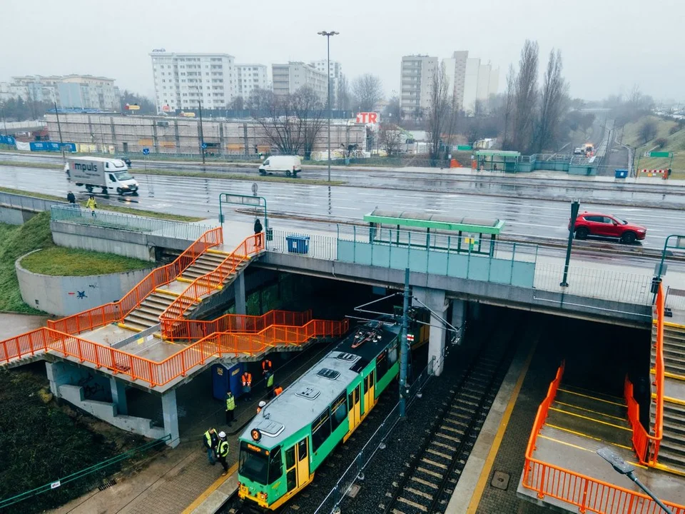 Testy na wyremontowanej trasie Poznańskiego Szybkiego Tramwaju