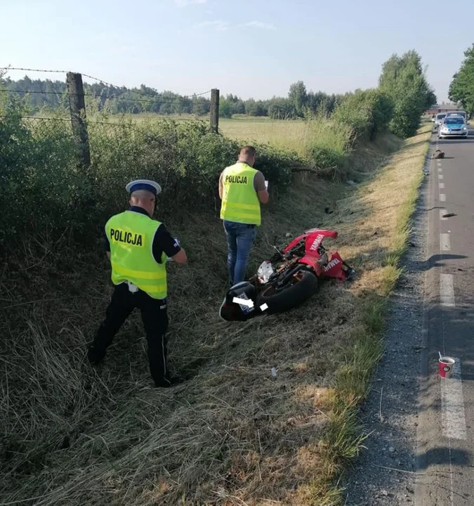 Śmiertelny wypadek w gminie Kotlin. Nie żyje motocyklista