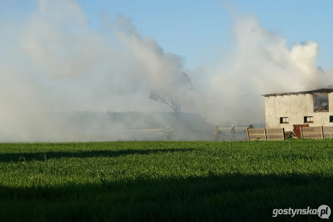 Pożar stodoły w Strumianach