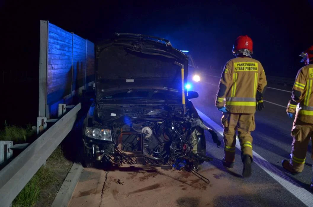 Pijany kierowca audii spowodował kolizję na obowodnicy Jarocina