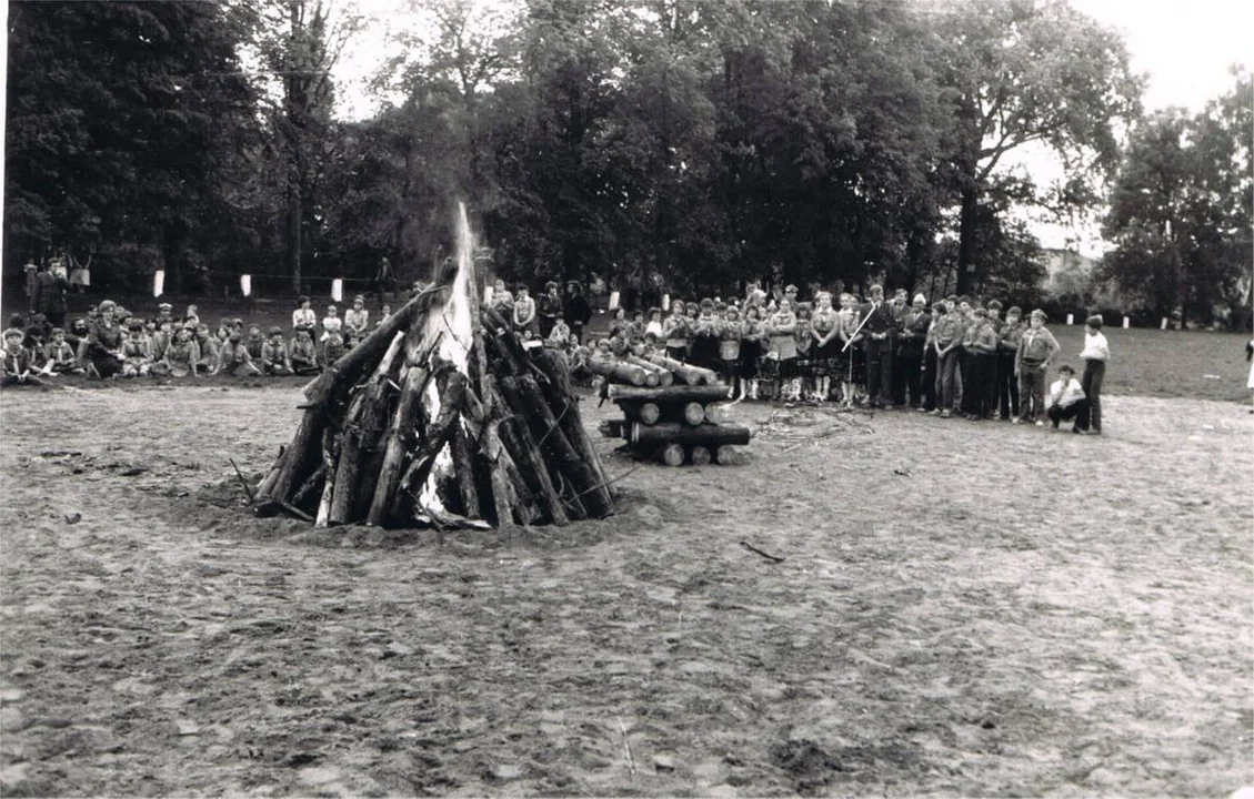 Likwidacja na Wyspie Kasztelańskiej harcówki 4. Drużyny Harcerskiej im. T. Kościuszki w Krobi