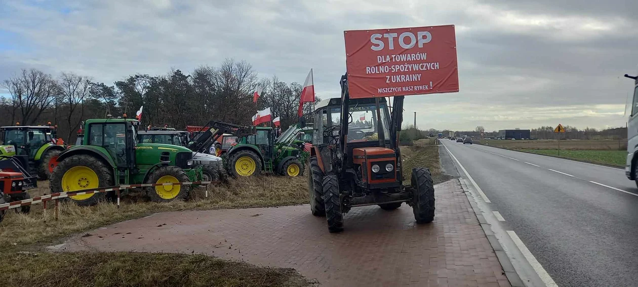 Protest rolników na Ziemi Jarocińskiej