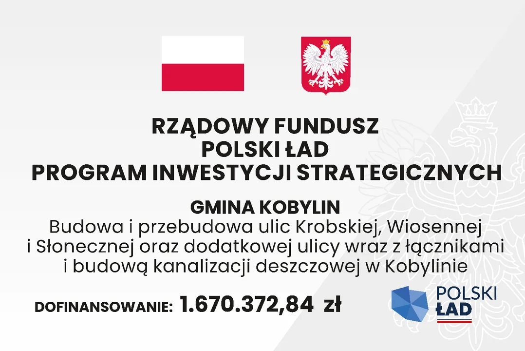 Przebudowa trzech ulic w Kobylinie