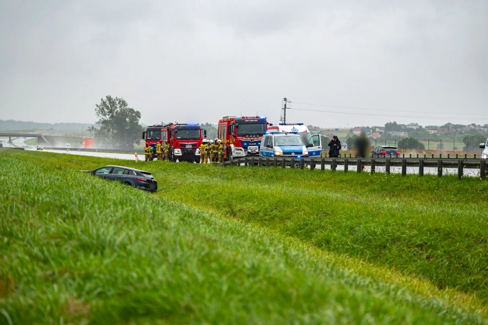 Wypadek na obwodnicy Jarocina