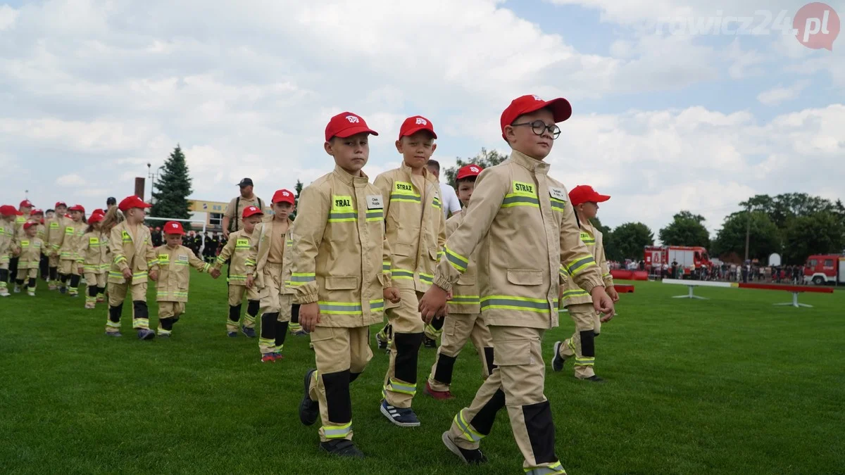 Dziecięce Drużyny Pożarnicze na zawodach w Miejskiej Górce