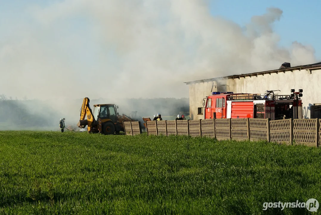 Pożar stodoły w Strumianach