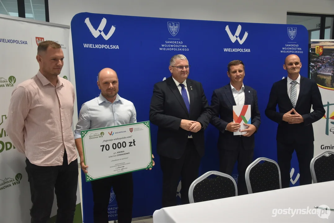 Wręczenie dofinansowań w ramach XV edycji konkursu "Pięknieje wielkopolska wieś" w Pępowie