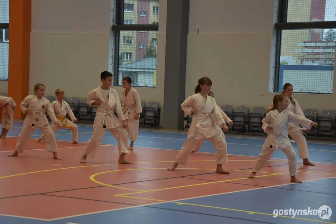 Trening Klubu TKKF Tęcza w nowej hali sportowej w Gostyniu