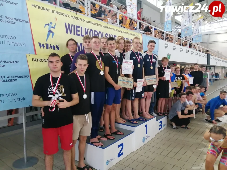 Pływacy I LO Rawicz z medalami na mistrzostwach Wielkopolski