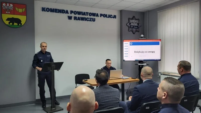 Narada roczna w rawickiej komendzie policji