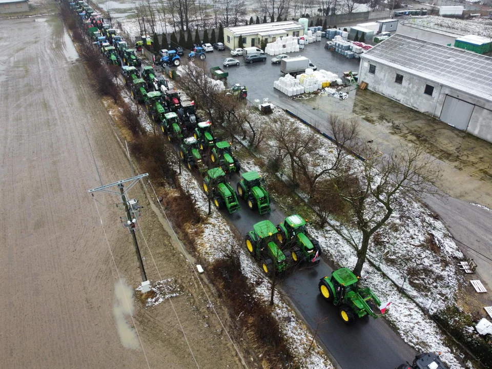 Protest rolników w powiecie krotoszyńskim