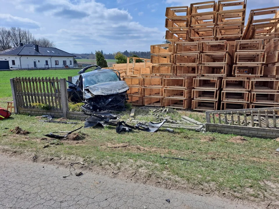 Wypadek w Swobodzie w gminie Lisków