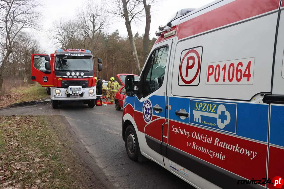 Wypadek na pograniczu gminy Pakosław i Jutrosin