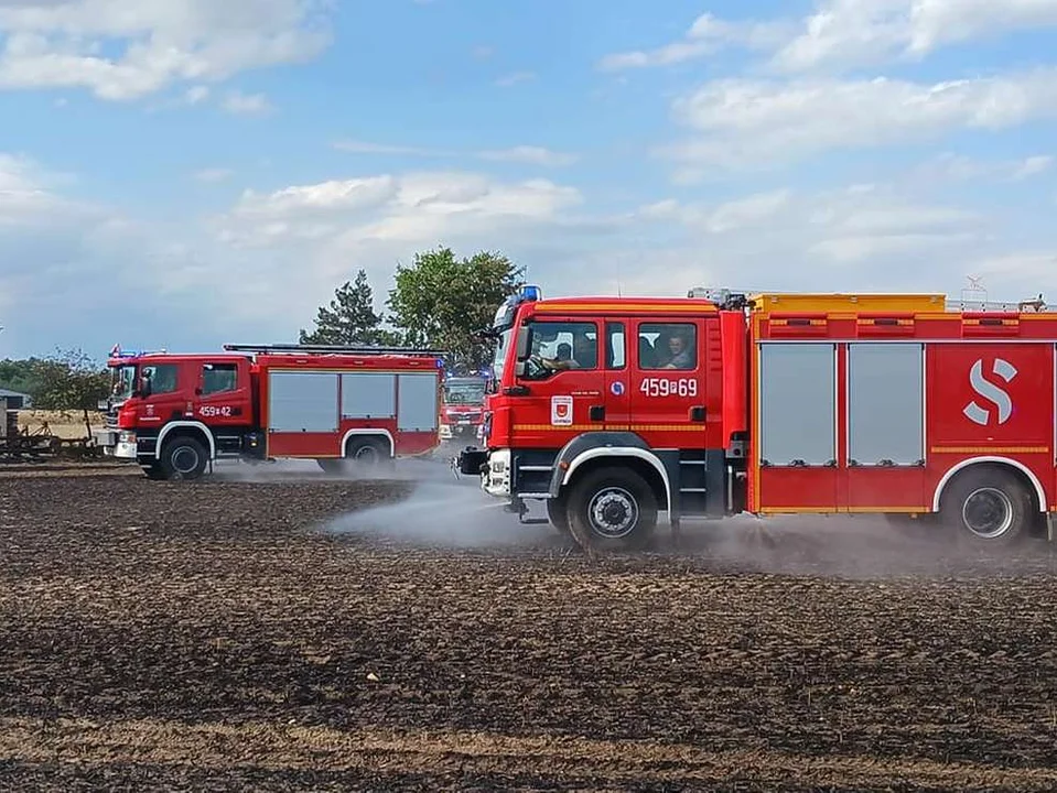 Pożar w Boguszynku w gminie Nowe Miasto