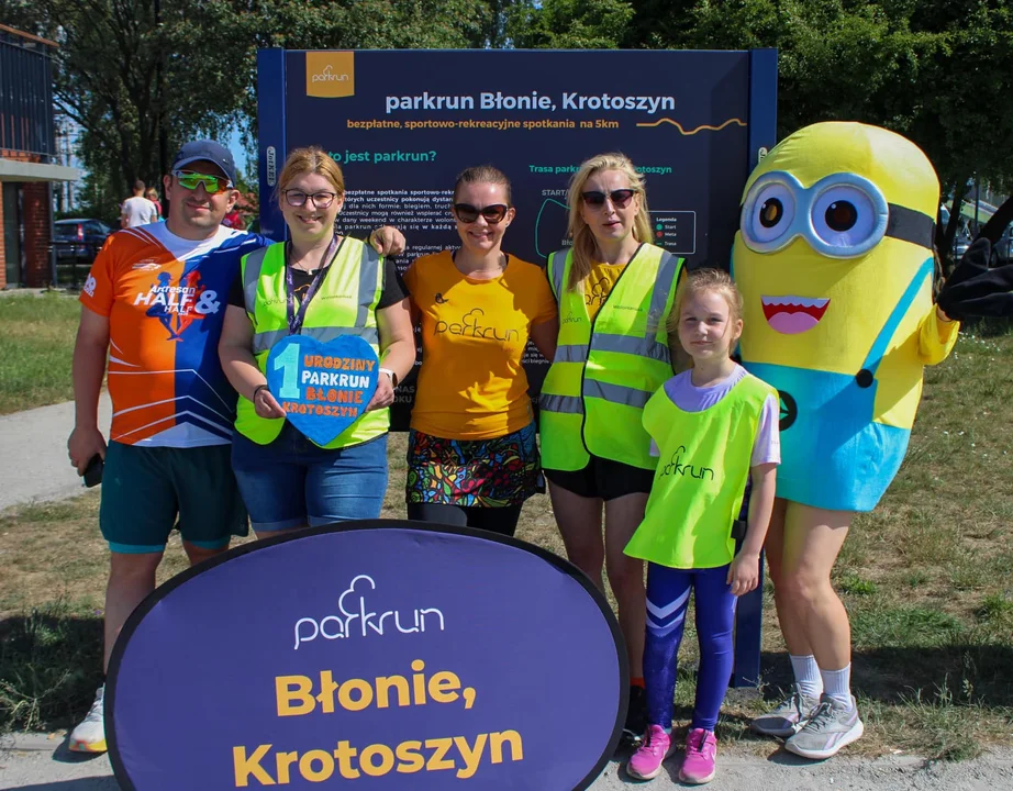 Pierwsze urodziny Parkrun Błonie Krotoszyn