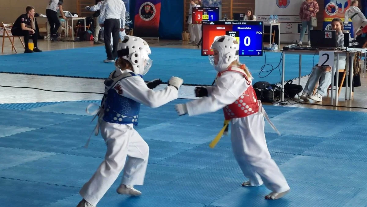 Reprezentanci UKS-u Tornado Jarocin na II Turnieju Grand Prix Wielkopolski w taekwondo olimpijskim