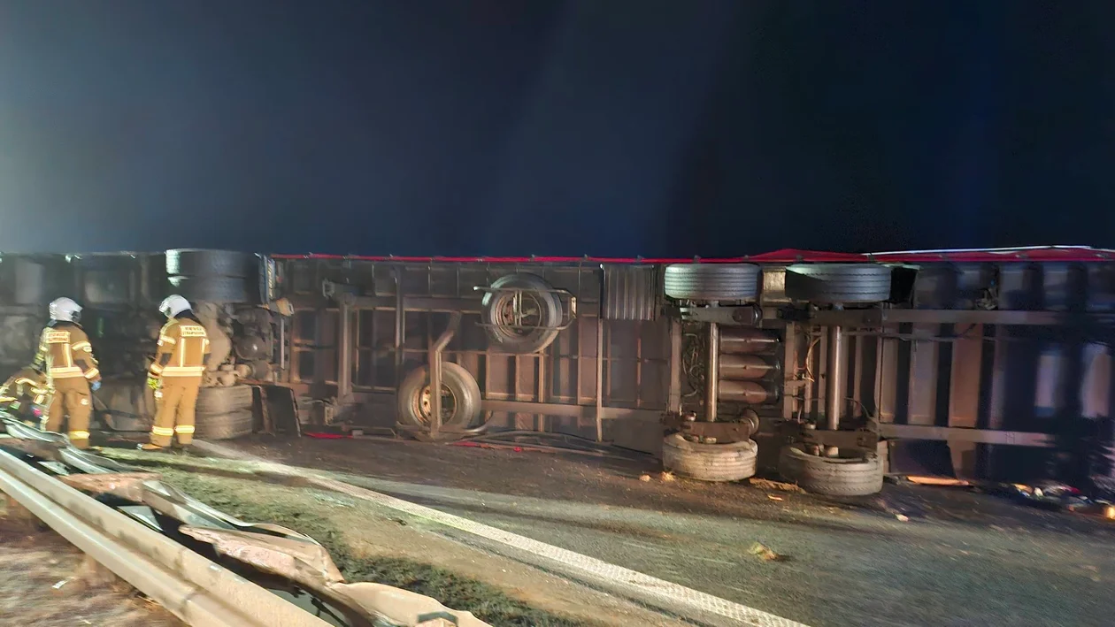 Poważny wypadek na S11 w Wielkopolsce. Jeden pas zablokowany