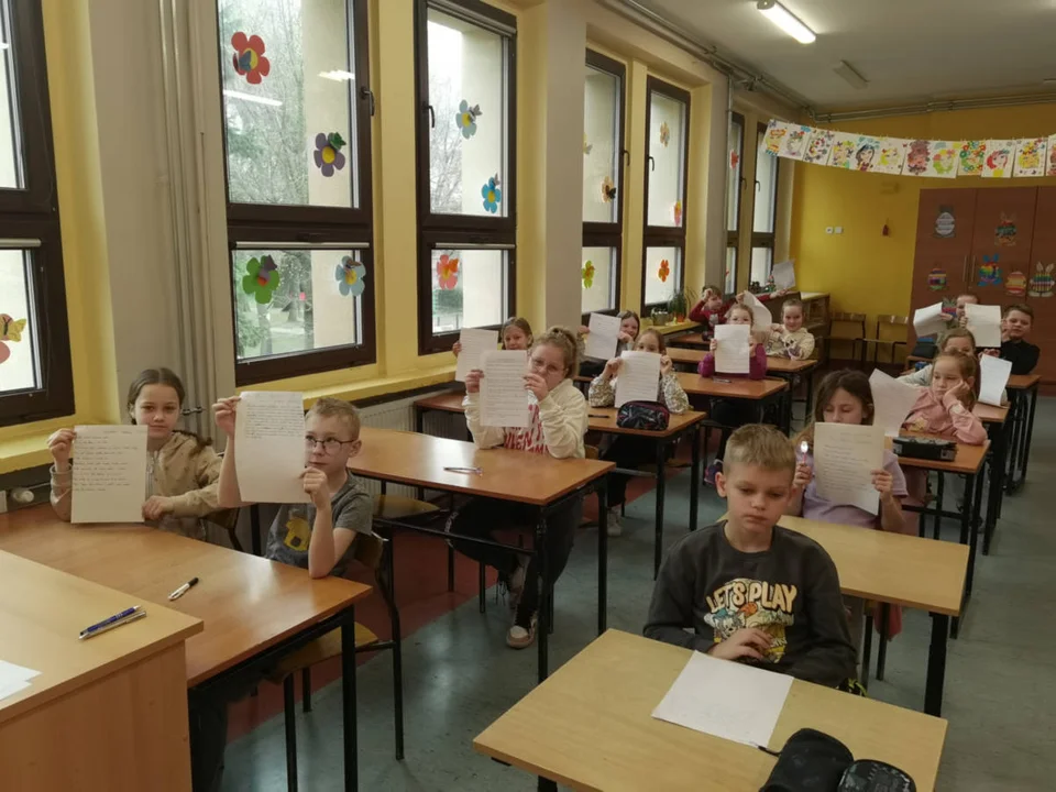 Szkolny konkurs ortograficzny w klasach III w podstawówce w Pogorzeli