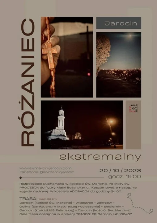 Ekstremalny Różaniec po raz szósty. Wyruszą z kościoła św. Marcina w Jarocinie
