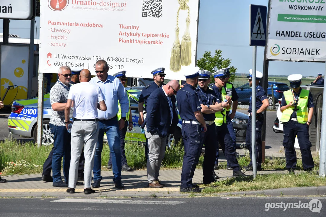 34. Konkurs "Policjant ruchu drogowego 2024” w Gostyniu. Dzień drugi - ręczna regulacja ruchem