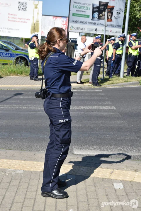 34. Konkurs "Policjant ruchu drogowego 2024” w Gostyniu. Dzień drugi - ręczna regulacja ruchem