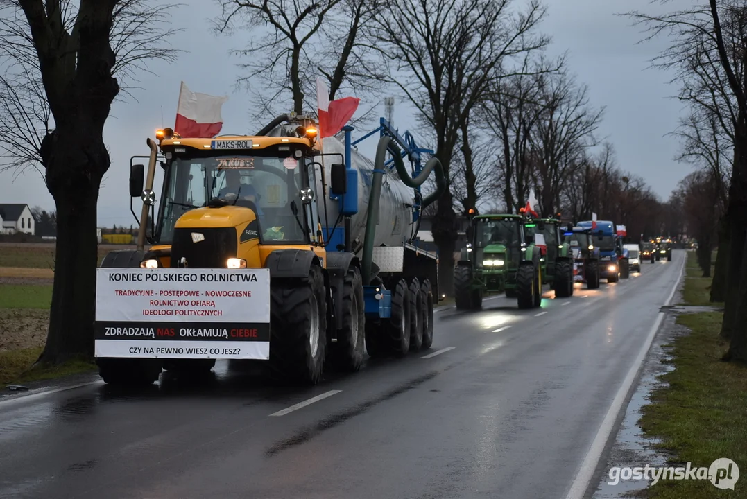 Drugi protest rolników z terenu powiatu gostyńskiego 2024