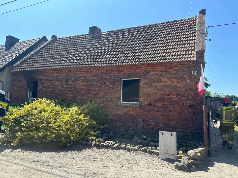 Pożar domu w Konarzewie