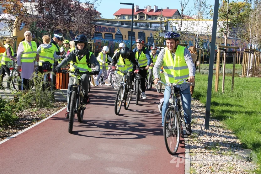 Otwarcie Traktu Światowego Dnia Roweru w Pleszewie