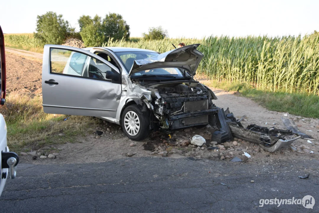 Wypadek na drodze za Pogorzelą