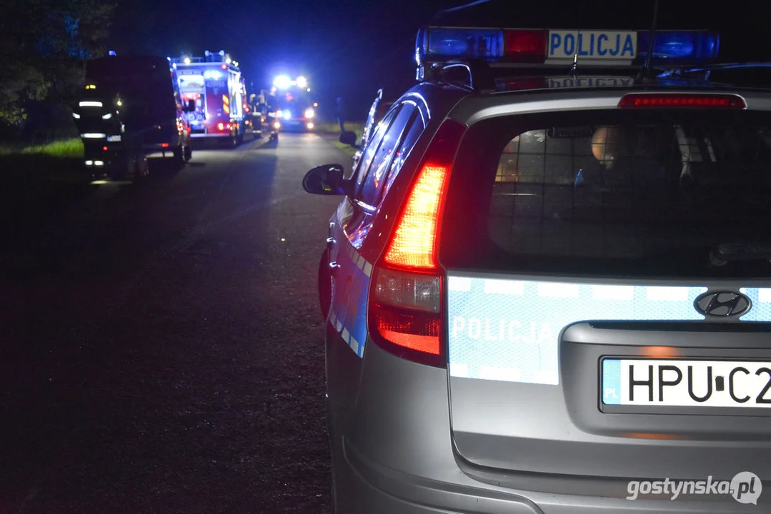 Wypadek śmiertelny na drodze Pogorzela - Gumienice