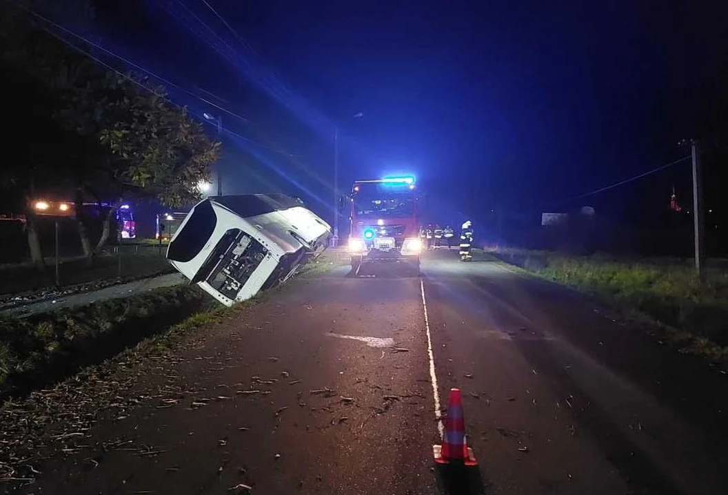 Wypadek autokaru z mieszkańcami powiatu gostyńskiego na Podkarpaciu