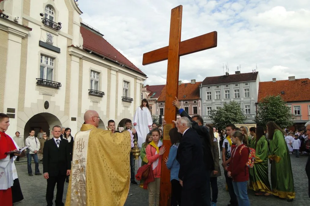 Symbole Światowych Dni Młodzieży w Jarocinie (2014)