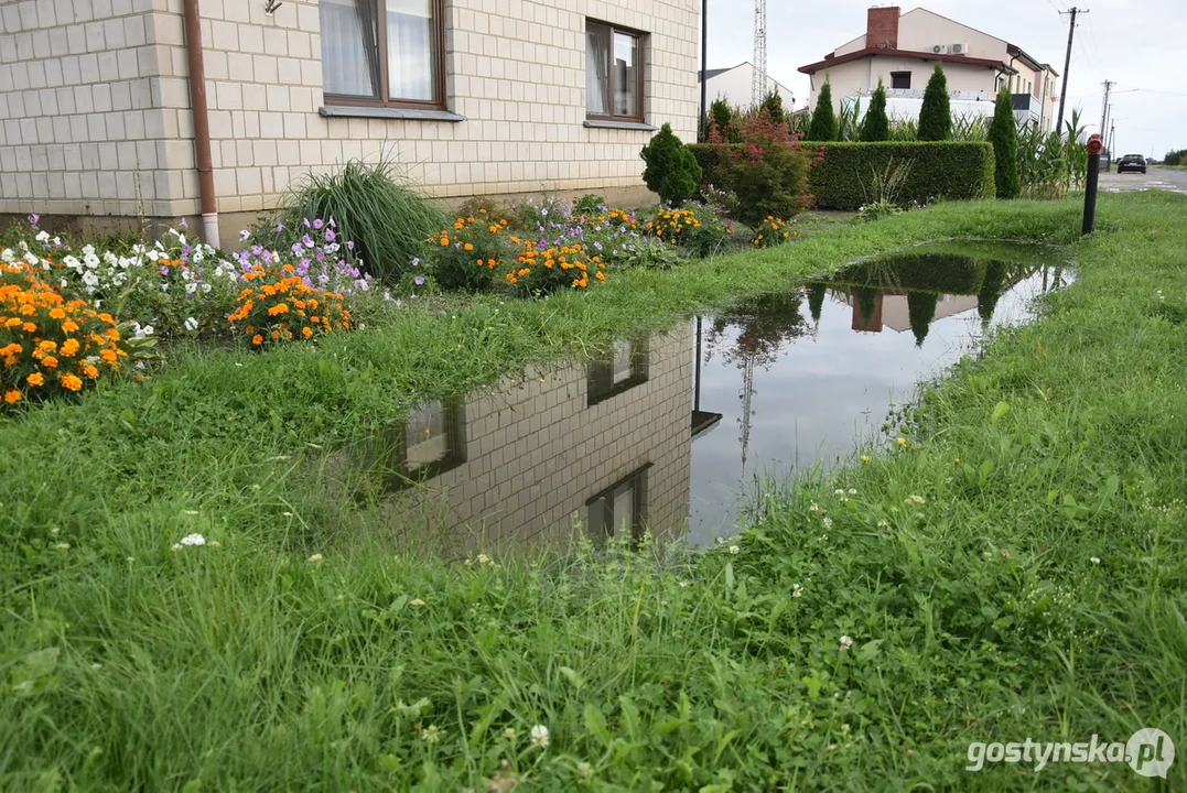 Podtopienia przy ul. Miejsko-Góreckiej w Krobi