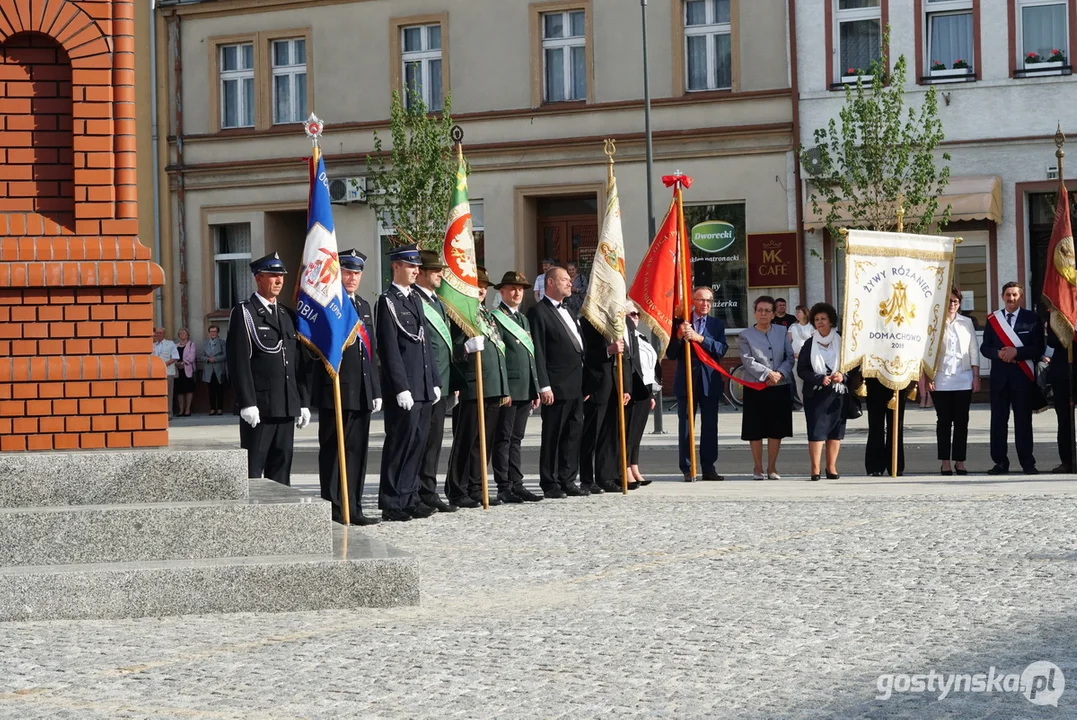 Poświęcenie figury Św. Jana Nepomucena w Krobi