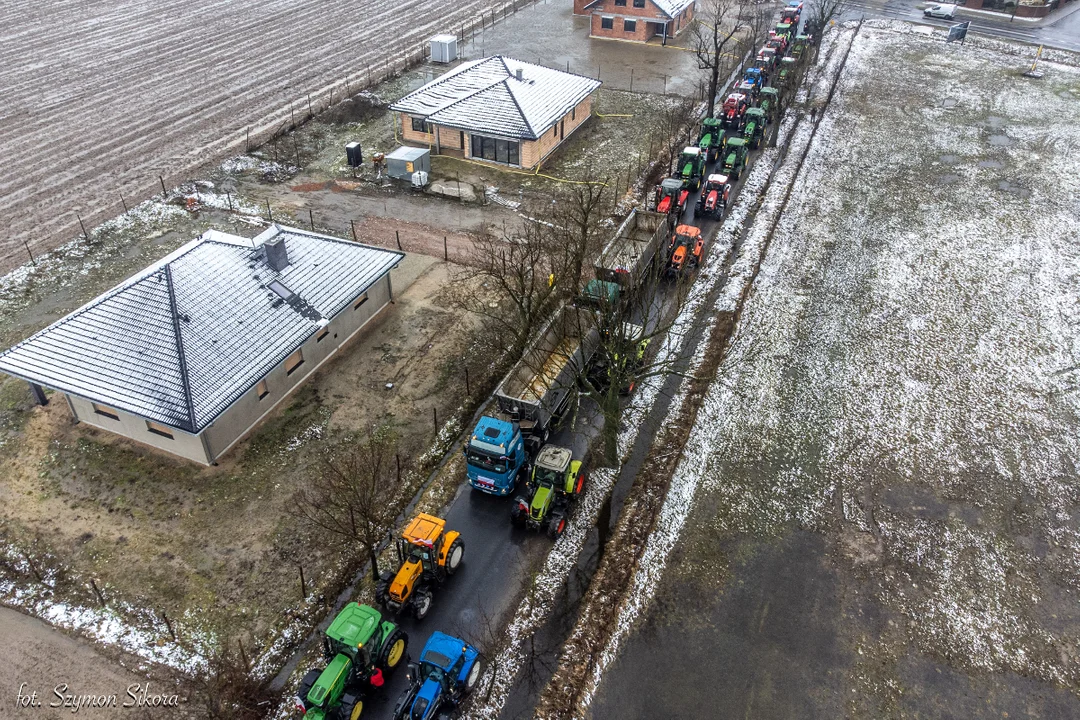 Protest rolników w powiecie krotoszyńskim