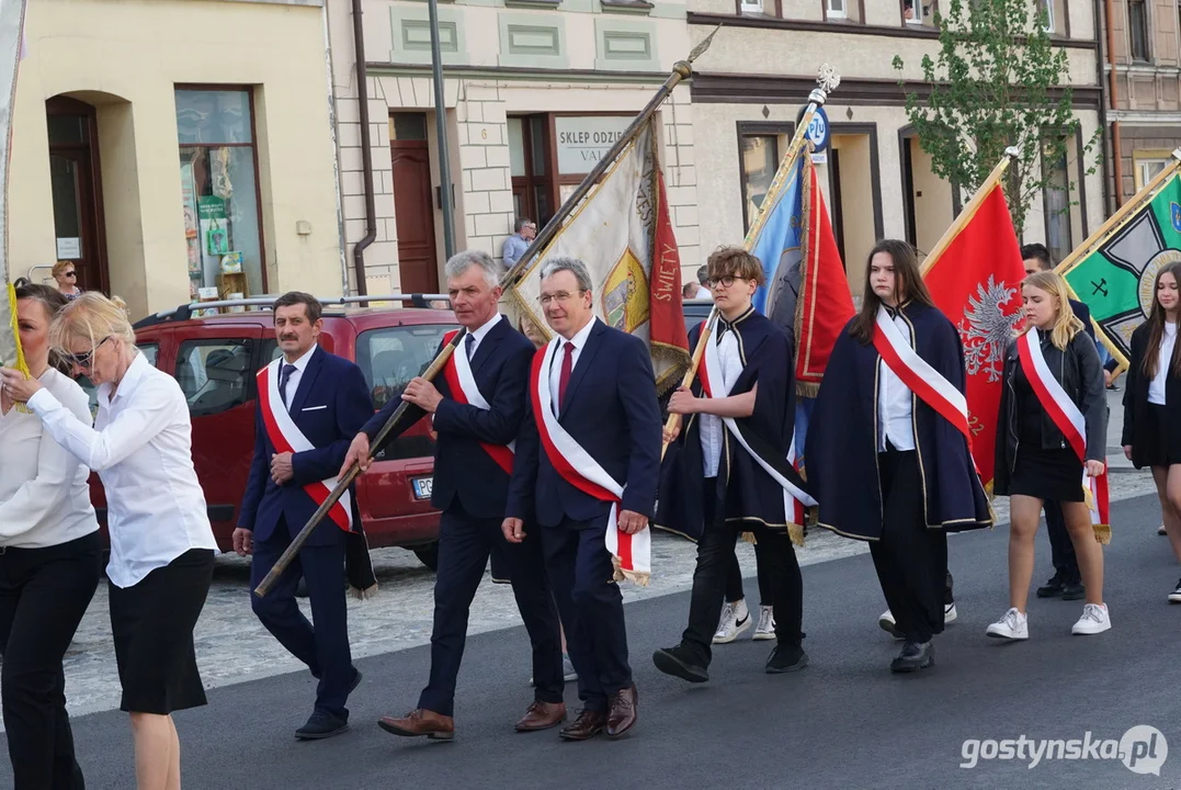 Poświęcenie figury Św. Jana Nepomucena w Krobi