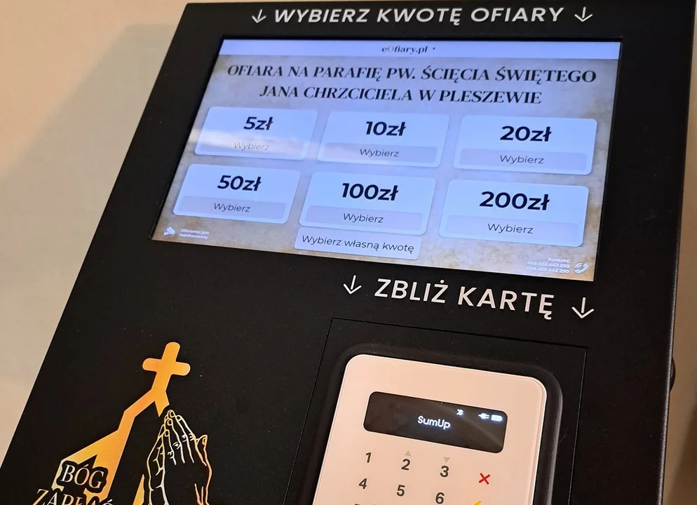 W tym wielkopolskim kościele pojawił się ofiaromat. Wierni mogą wpłacać datki za pomocą karty lub telefonu [ZDJĘCIA] - Zdjęcie główne