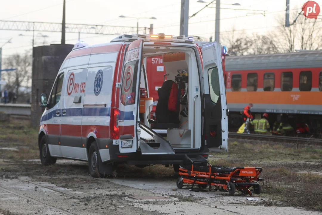 Wypadek na stacji w Rawiczu